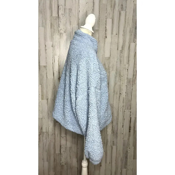 Urban Outfitters Women's Size‎ Medium Blue Casual Winter Sherpa Full Zip Jacket - Picture 4 of 7